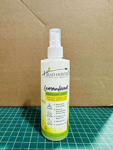 Head Hunters Natural Lice Products Lemon Heads Lice Repellent Spray for Kids and Adults - Detangling and Conditioning Lemon & Rosemary Lice Prevention Spray - 8 Fl Oz in Saudi Arabia