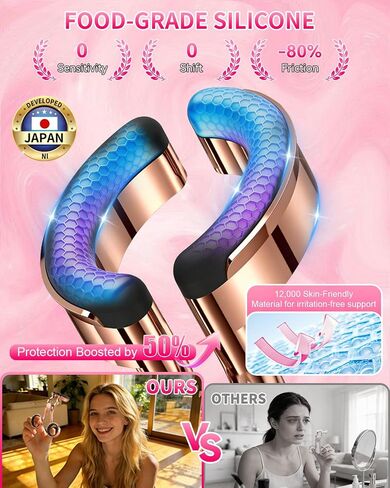 2026 Upgraded Contact Lens Applicator Tool【3-Step Easy Wear】【3.0 Precision Alloy & Natural Silicone】 0 Shift, Ultra-Smooth Lens Insertion Removal Kit for Home Travel Use (Rose Gold) in Kuwait