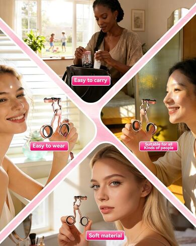 2026 Upgraded Contact Lens Applicator Tool【3-Step Easy Wear】【3.0 Precision Alloy & Natural Silicone】 0 Shift, Ultra-Smooth Lens Insertion Removal Kit for Home Travel Use (Rose Gold) in Kuwait