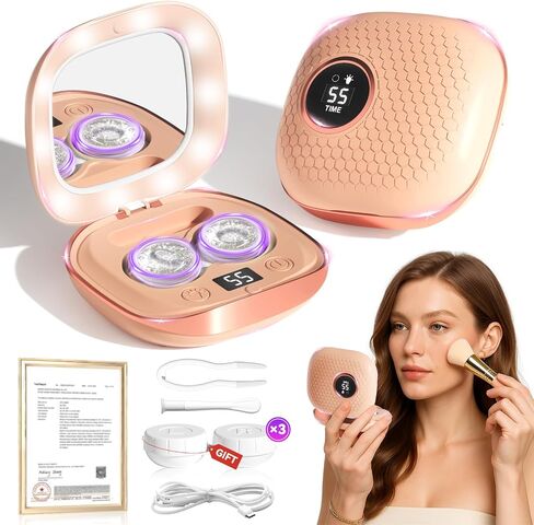 Pro 3.0 Portable Ultrasonic Contact Lens Cleaner【Rechargeable】【50KHz Germany Super Motor】【Top1 Intelligent Chip-Smart Modes】Gentle Cleaning & 99% Brightness, Soft Contact Lens Tools Home Travel (Blue) in Saudi Arabia