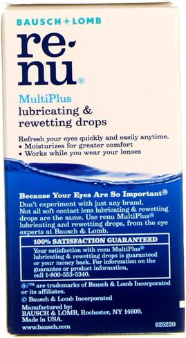 Bausch & Lomb ReNu MultiPlus Lubricating and Rewetting Drops 0.27 oz (Pack of 5) in Saudi Arabia