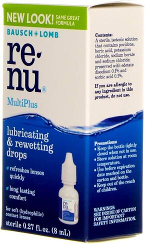 Bausch & Lomb ReNu MultiPlus Lubricating and Rewetting Drops 0.27 oz (Pack of 5) in Saudi Arabia