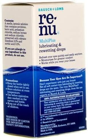 Bausch & Lomb ReNu MultiPlus Lubricating and Rewetting Drops 0.27 oz (Pack of 5) in Saudi Arabia