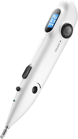 Electronic Acupuncture Meridian Pen - Electric Energy Acupoints Finder Stimulator Device with Adjustable Intensity - Rechargeable Digital Muscle Acupressure Point Massage Therapy Tool in Saudi Arabia