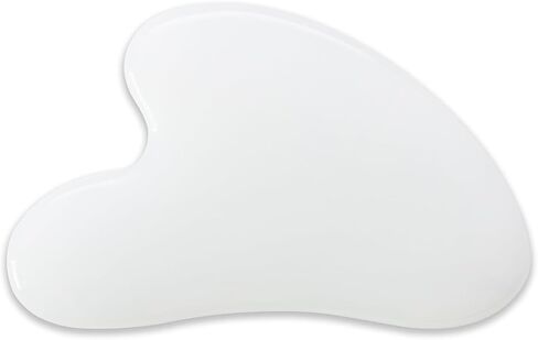 Gua Sha Jade Stone Gua Sha Massage Tool, Guasha Tool for Face and Body Skin Massage. Tools for SPA Acupuncture, Pink Stone for Body Face Neck and Eye, Skin Care Gift for Woman (Pink) in Kuwait