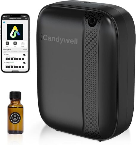 Waterless Scent Diffuser Starter Kit for Home & Hotel, Essential Oil Diffuser for Whole House, 3000 Sq Ft Coverage, Cold Air Diffuser for Wall-Mounted, Smart APP Control, 13.5 Fl Oz Large Capacity in Kuwait