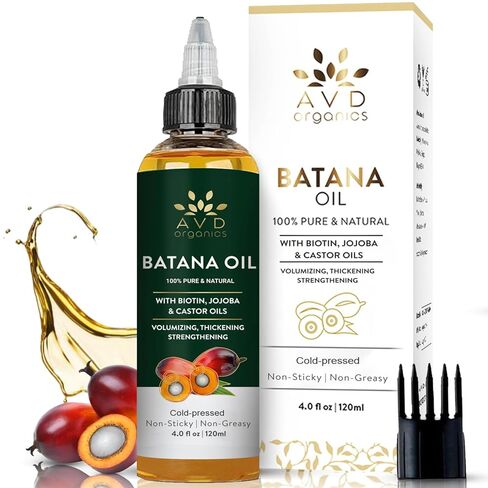 AVD ORGANICS Rosemary Oil for Hair Growth & scalp | Infused with Boitin | Hair Stregthening Nourishing and Volumizing | infused with Jojoba & Castor Oil | NON - GMO 120ml in Saudi Arabia