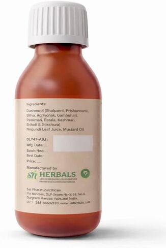 Dashmool Oil (Tail) Ayurvedic Massage Oil 50ml | Herbal Oil for Head, Sinus-Area & Muscle Comfort | Traditional Botanical Formula for Relaxation & Daily Wellness in Saudi Arabia