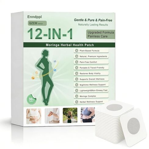 Moringa Patches, QZEM 2026 Upgraded 12-in-1 Navel Strips, Natural Herbal Gentle & Non-Irritating, Suitable for All Skin Types (30 Count) in Saudi Arabia