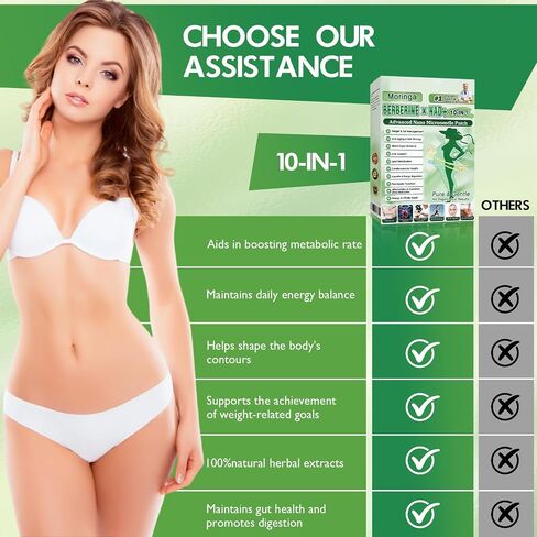 Upgraded Style Moringa 10-in-1 Nano Microdarts Patch, Advanced Moringa Patches, Natural Body Patches for Women and Men - Gentle Formula for All Skin (4 PCS, 4 boxes) in Kuwait