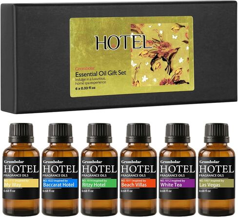 Essential Oils Set-Hotel Collection Diffuser Oil Gift Set,Premium Essential Oil for Diffusers, Home Care, Fragrance, Humidifiers in Kuwait