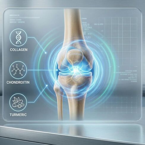 Joyung Joint Health Supplement with 1000mg Glucosamine & 500mg MSM - Advanced Cartilage & Bone Support - Includes Vitamin D3, Manganese & Eggshell Membrane - 60 Tablets in Kuwait