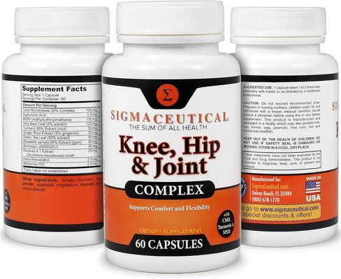 Advanced Joint Support Supplement for Knees & HIPS w/Hyaluronic Acid Turmeric Curcumin MSM Supplement Capsules (Non-GMO) in Saudi Arabia