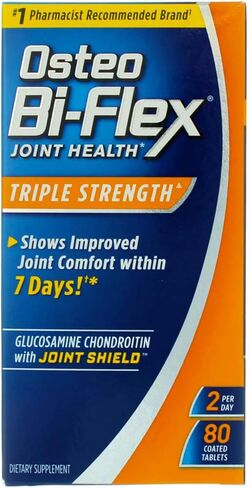 Osteo Bi-Flex Triple Strength Glucosamine Chondroitin Supplement, Improve Joint Function, Strength, Flexibility, Mobility 120 Coated Tablets in Kuwait