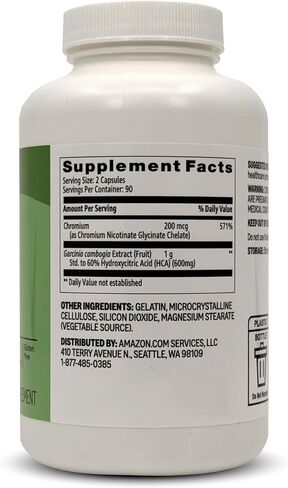 Amazon Basics Garcinia Cambombogia Capsules, 1,000 mg, 180 Count in Kuwait