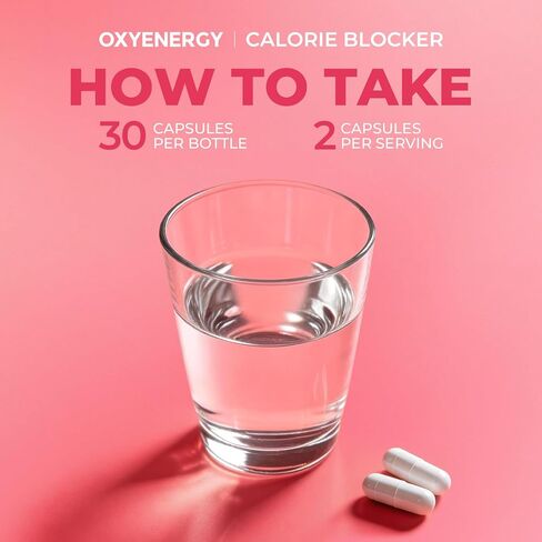 OxyEnergy Calorie Blocker 6-in-1 Natural Weight Loss Supplement for Women & Men, with Garcinia Cambogia,Gymnema Sylvestre & Bergamot,Boosts Metabolism,Suppresses Fat Synthesis & Appetite,30 Capsules in Saudi Arabia