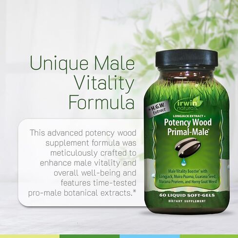 Irwin Naturals Longjack Extract Potency Wood Primal-Male 60ct in Saudi Arabia