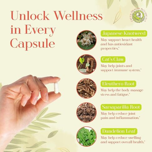 LB CORE Protocol Capsules 550 mg 336 Capsules Made in USA – Herbal Blend with Japanese Knotweed, Cat’s Claw, Andrographis, Sarsaparilla & Dandelion Non-GMO Gluten-Free Vegetarian* in Saudi Arabia