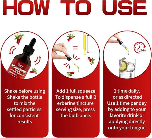 Berberine Drops with Ceylon Cinnamon Supplement, Berberine HCL, Chromium, Bitter Melon & Turmeric Liquid Drops for Immune Health & Metabolic Support, Fast Absorption - 4 fl oz in Saudi Arabia