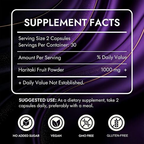 PEPTIQUES Third Eye Capsules – Terminalia Chebula Extract – Supports Digestive Comfort & Focus – Vegan, Gluten-Free, Non-GMO – 60 Veggie Caps in Saudi Arabia