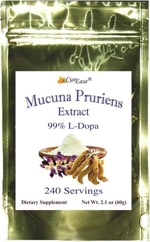 l-dopa Powder - 99% Mucuna Pruriens Extract - Natural Velvet Bean - 2.1oz. - 240 Servings in Kuwait