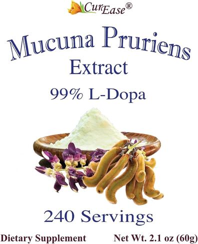 l-dopa Powder - 99% Mucuna Pruriens Extract - Natural Velvet Bean - 2.1oz. - 240 Servings in Kuwait