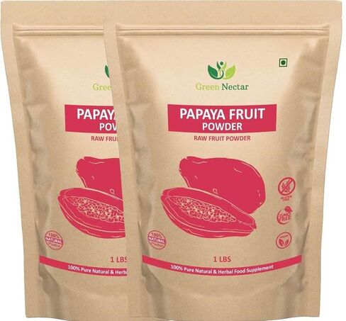 Papaya Fruit Extract Powder 2lb(2 packs of 1lb), Digestive Super Food for Skin - Green Nectar in Kuwait