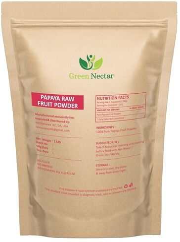 Papaya Fruit Extract Powder 2lb(2 packs of 1lb), Digestive Super Food for Skin - Green Nectar in Kuwait