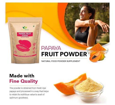 Papaya Fruit Extract Powder 2lb(2 packs of 1lb), Digestive Super Food for Skin - Green Nectar in Kuwait