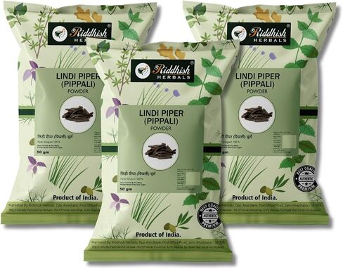 Lindi Piper Churna Powder Pack of 3 Each 50g|Traditional Herbal Product No Additives in Saudi Arabia