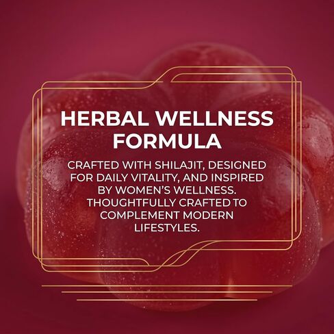Bloomin Shilajit Gummies for Women - Feminine Wellness Supplement with Natural Energy & Daily Balance, Mixed Berry Flavor, Daily Herbal Gummies for Women - 30 Count in Saudi Arabia