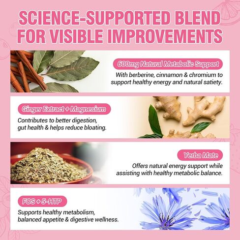 Cutting Drink Mix – Supports Energy & Gut Health with Magnesium, Berberine, Chromium, 5-HTP, Yerba Mate & FOS | Sugar-Free, Vegan, Non-GMO, Strawberry Açaí - 30 Servings in Kuwait