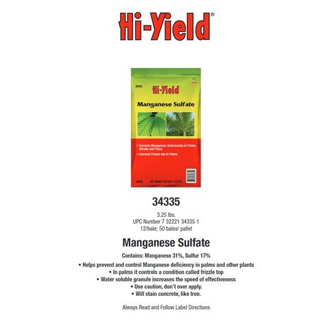 Hi-Yield (34335) Manganese Sulfate (3.25 lbs.) in Saudi Arabia