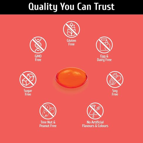 زيت الكريل القطبي الجنوبي 500 مجم كبسولات هلامية، مكملات الأحماض الدهنية أوميغا 3 مع EPA وDHA، أستازانتين، فوسفوليبيد لدعم جلد مفاصل القلب والدماغ، بدون تجشؤ مريب، 60 كبسولة هلامية in Kuwait