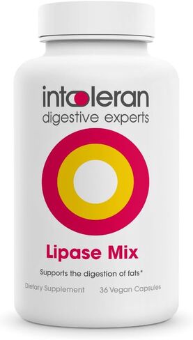 Intoleran Lipase Mix – 36 Capsules | Digestive Enzymes for Fatty Foods|Supports Digestive Comfort | Keto Diet Friendly | Promotes Nutrient Absorption| Pure & Vegan in Saudi Arabia