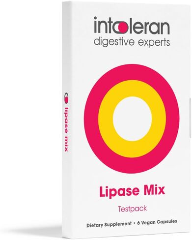 Intoleran Lipase Mix Testpack – 6 Capsules | Digestive Enzymes for Fatty Foods|Supports Digestive Comfort | Keto Diet Friendly | Promotes Nutrient Absorption| Pure & Vegan in Saudi Arabia