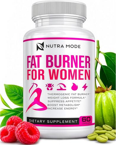Thermogenic Fat Burner Weight Loss Diet Pills for Women - GLP-1 Support with Raspberry Ketones, Green Tea Extract, Green Coffee & Garcinia - Appetite Suppressant & Metabolism Booster 1 month 60 caps in Saudi Arabia
