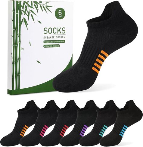 Ankle Socks for Women,Breathable Bamboo Viscose Athletic Socks, Moisture Wicking for Sneakers Running Gym in Saudi Arabia