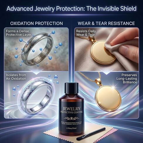Jewelry Protective Coating & Sealant – Long-Lasting Tarnish Protection, Shields Against Oxidation & Wear, Preserves Sparkle for Metals & Gemstones in Saudi Arabia