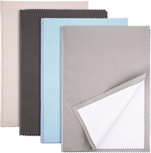 4pcs Jewelry Cleaning Cloth – Extra Large Silver Polishing Cloth 10x12 Inch, Tarnish Remover Fabric For Sterling Silver, Gold & Platinum – Safe For Diamonds, Gemstones,Watches, Coins, Silverware in Saudi Arabia