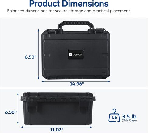 Carry Case for Portable AED Defibrillator & Accessories, Hard Shell Waterproof Protective Case, Compatible with OnSite & Home AED M5066A/M5068A, for Home, Office & Travel Carrying (Case Only) in Saudi Arabia