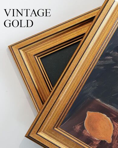 VIYYIEA Vintage Gold Framed Wall Art for Living Room, Canvas Wall Art, Vintage Pictures Decor Animal Painting Bedroom, Home Decor Aesthetic Gifts for Friends or Family - Cat stretching 10L x 8W in Saudi Arabia