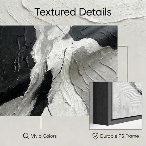 3D Textured Abstract Boho Wall Art for Living Room, Hand Painted Modern Oil Painting for Office, 3 Pcs Framed Minimalist Abstract Wall Decor for Hallway Bedroom Home Decor 24×48 Inch in Kuwait