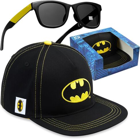 Batman | Avengers | TMNT Kids Baseball Cap & Sunglasses with UV Protection, Adjustable Sun Hat, Gifts for Boys 6–14 in Saudi Arabia