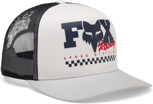 Fox Racing Youth Checker Mesh Trucker Hat, White Checker, One Size in Kuwait