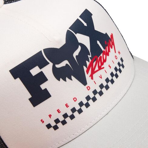 Fox Racing Youth Checker Mesh Trucker Hat, White Checker, One Size in Kuwait