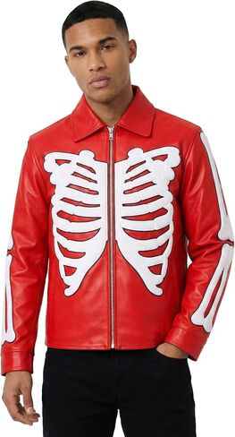 Varsity Jacket Men with Embroidered Patch Work, Wool Body & Cowhide Leather Sleeves in Kuwait