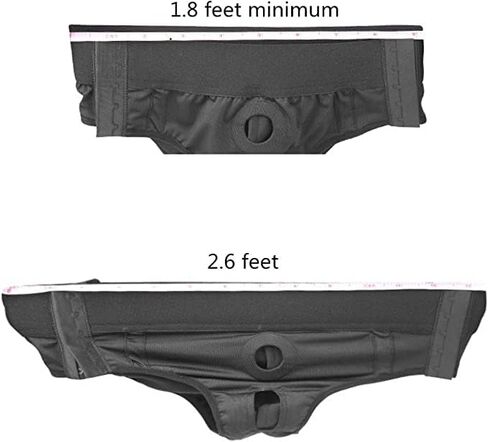 Reinforced Crotch Underwear for Men Women Couples Role Play, Strapon Strapless Briefs Black in Saudi Arabia