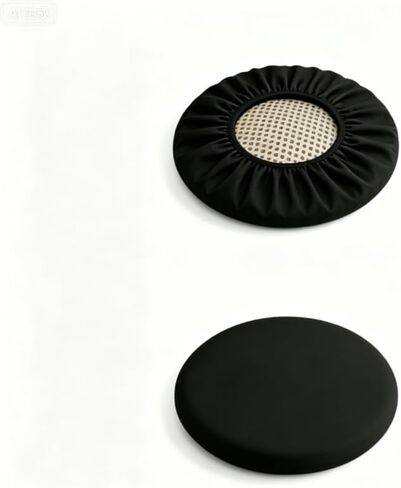 Memory Foam 14" Round Bar Stool Cushions, Non-Slip Covers with Elastic Band, Seat Cushion for Saddle Stool, Home & Kitchen Use in Saudi Arabia