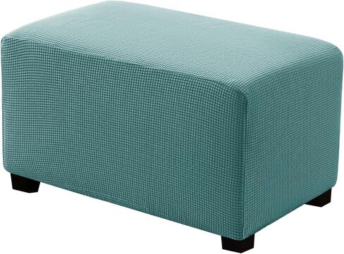 Ottoman Covers Ottoman Slipcovers Folding Storage Stool Washable Furniture Protector,Elastic Foot Stool Foot Rest Protector for Living Room Bedroom,Large,Dark Gray in Saudi Arabia